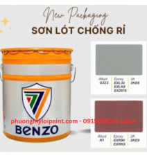 Sơn lót chống rỉ Benzo màu xám G322 3 lít, 17.5L