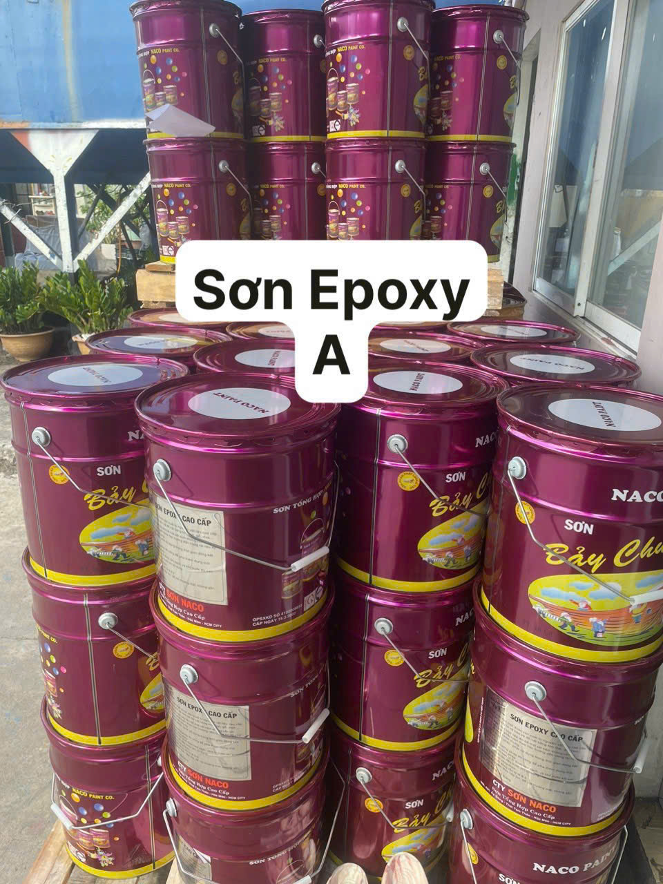 Mua sơn epoxy giá rẻ kinh tế Naco cho sắt thép ở HCM