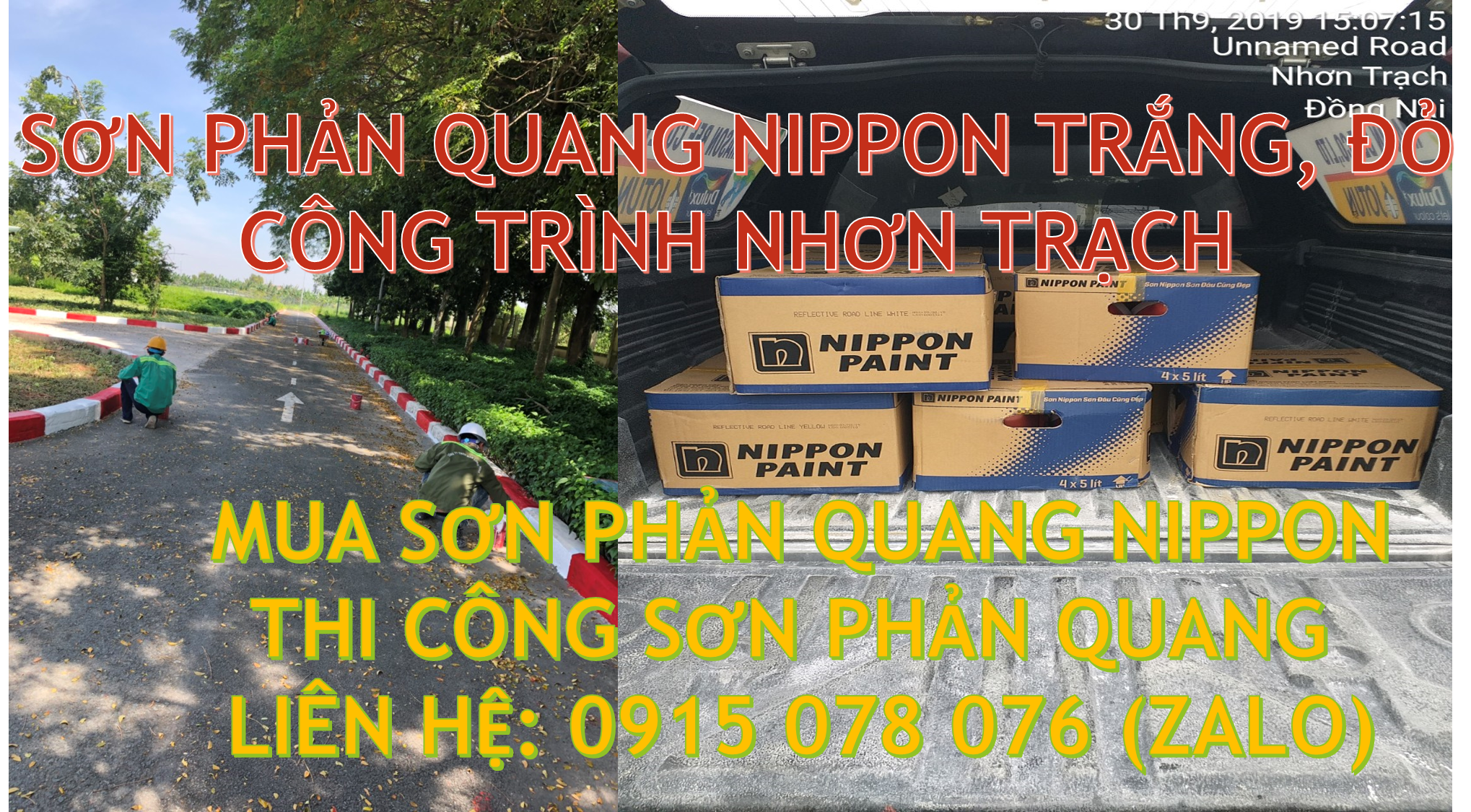 Mua sơn phản quang Nippon chính hãng- giá tốt nhất hôm nay 