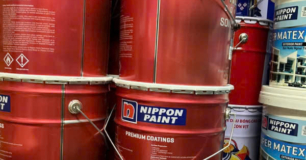 Sơn phản quang màu vàng cho cọc tiêu