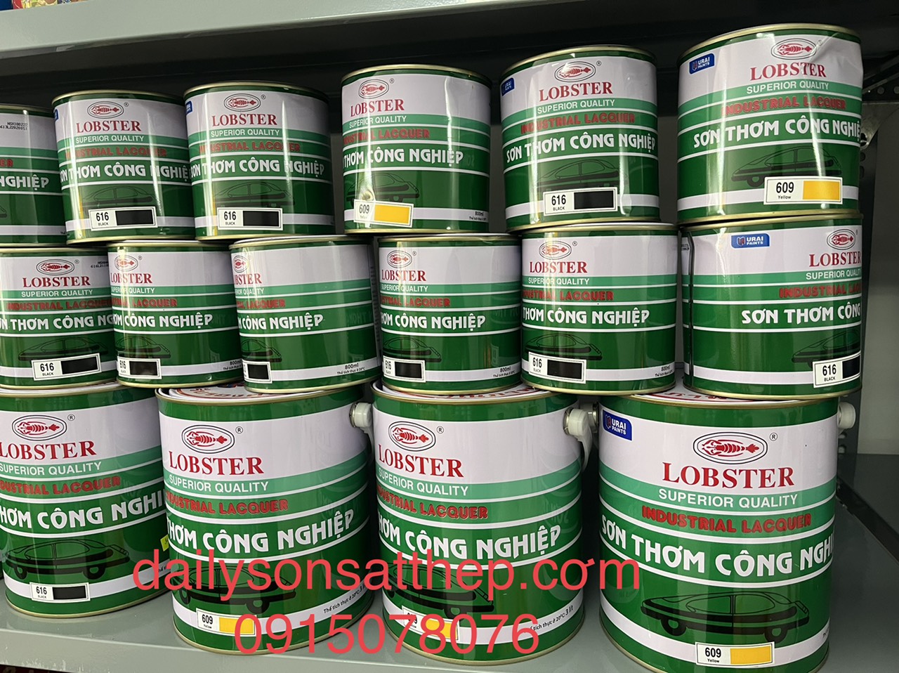 Bảng màu sơn thơm công nghiệp Lobster Bảng màu sơn thơm công nghiệp Lobster