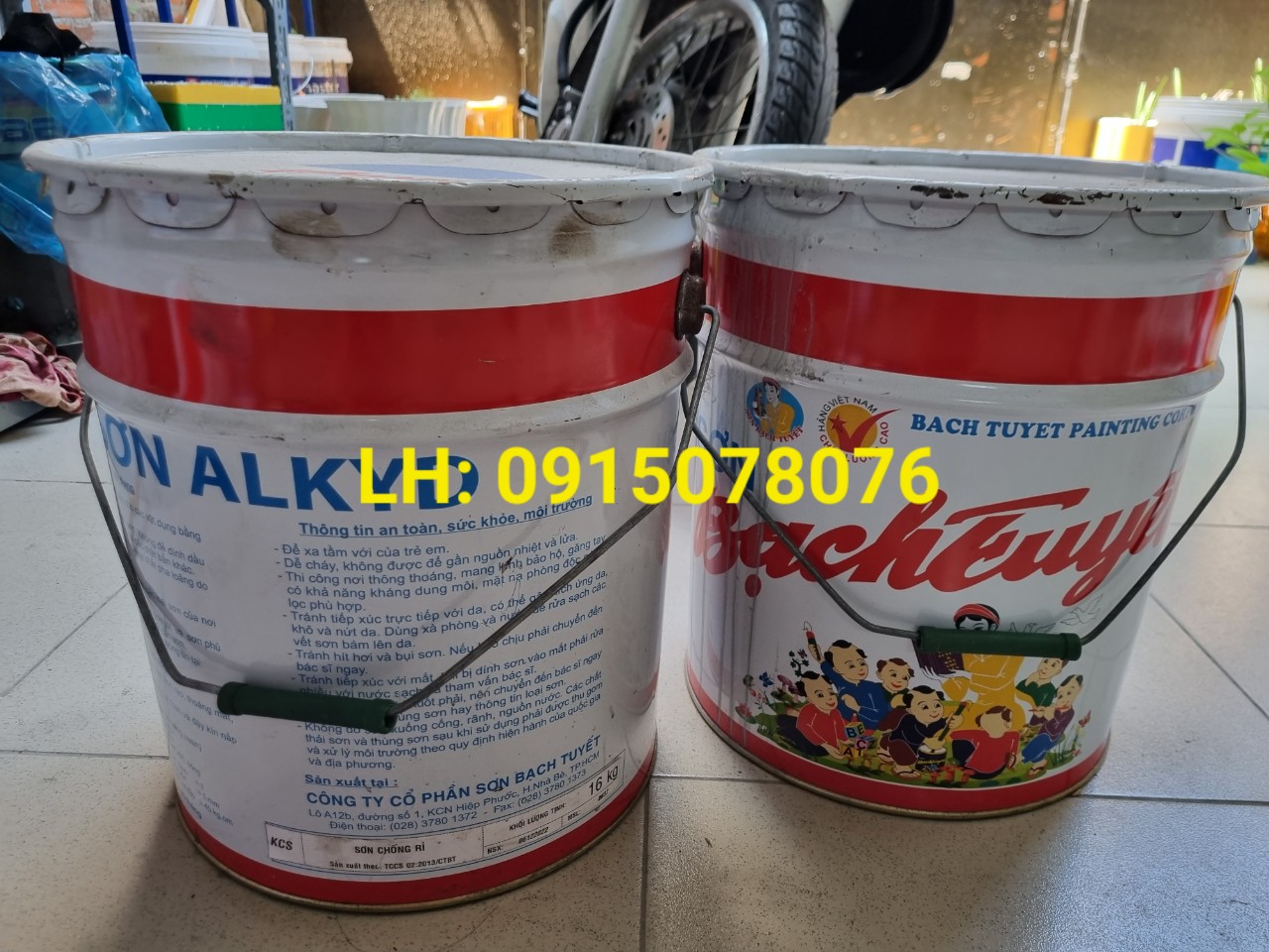Cửa hàng bán sơn chống rỉ cho sắt Bạch Tuyết 16kg Cửa hàng bán sơn chống rỉ cho sắt Bạch Tuyết 16kg