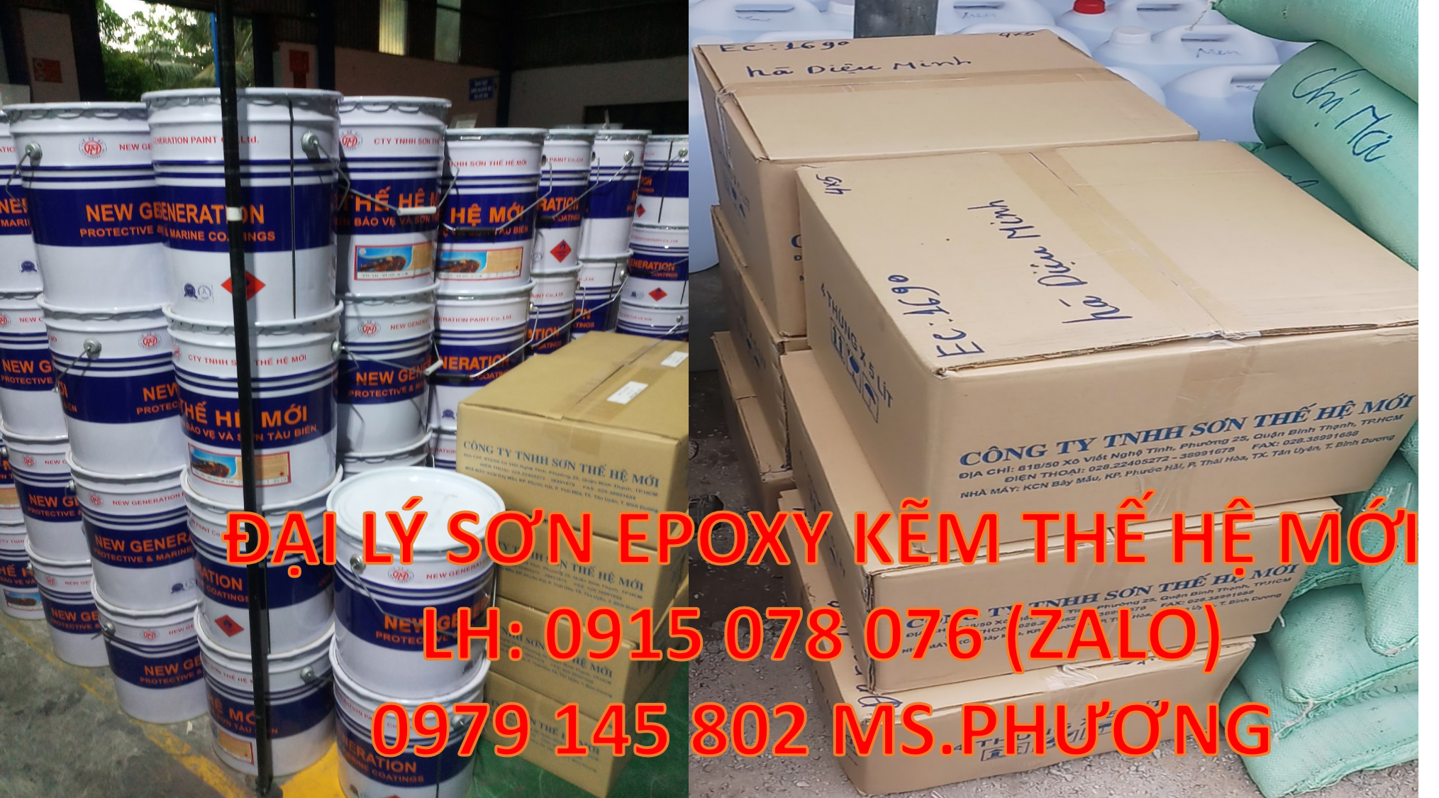 Đại lý bán sơn mạ kẽm Thế Hệ Mới tại HCM