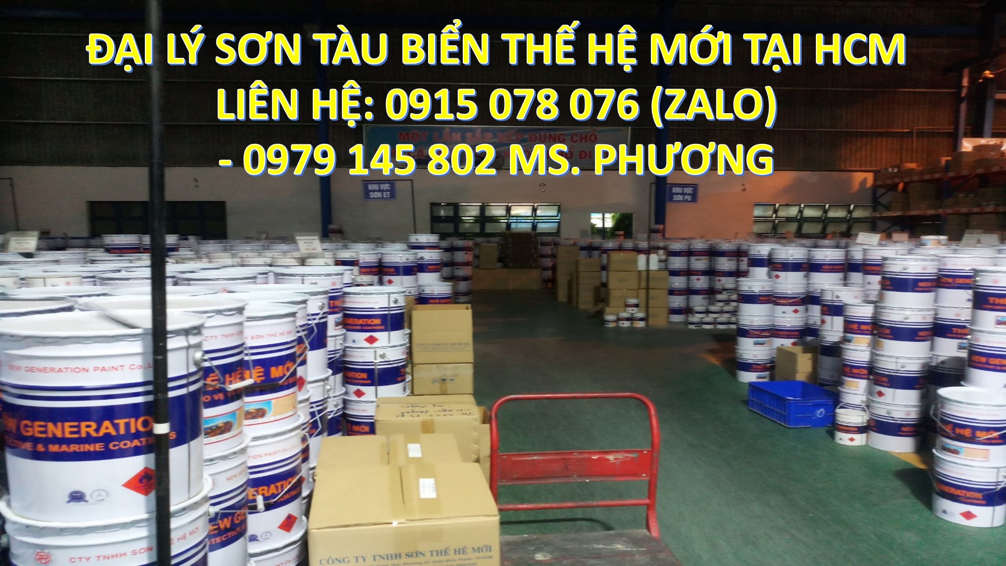 Đại lý sơn chống rỉ  Thế Hệ Mới hai thành phần giá rẻ