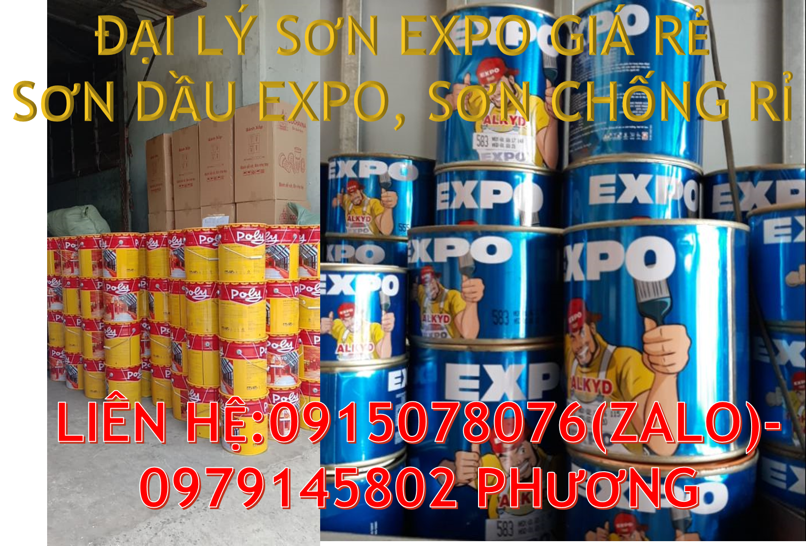 Đại lý sơn dầu Expo tại quận Tân Phú, HCM