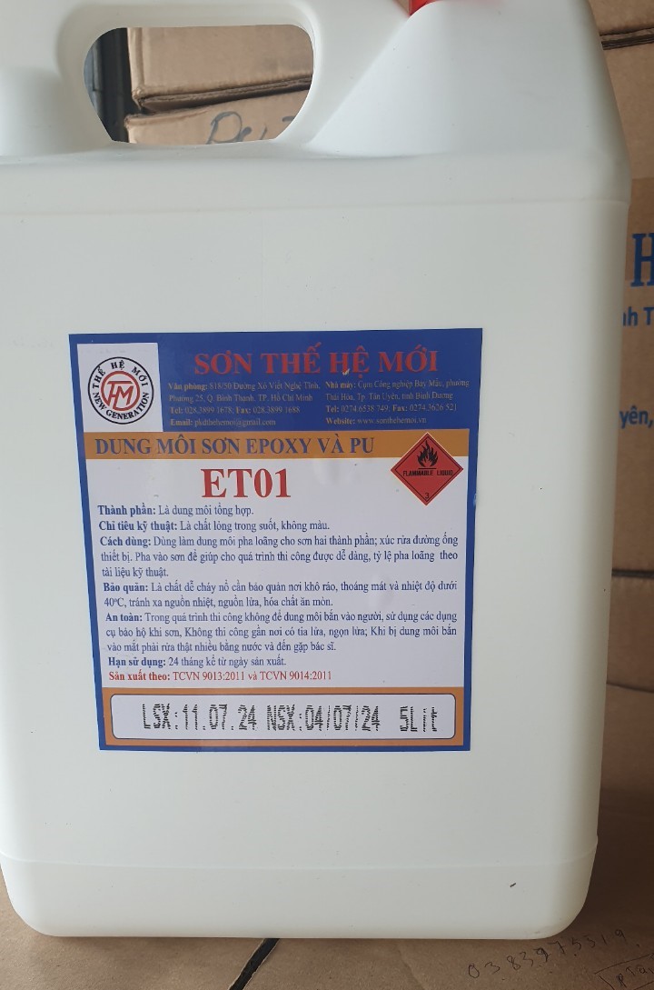 Dung môi pha sơn epoxy Thế Hệ Mới Dung môi pha sơn epoxy Thế Hệ Mới