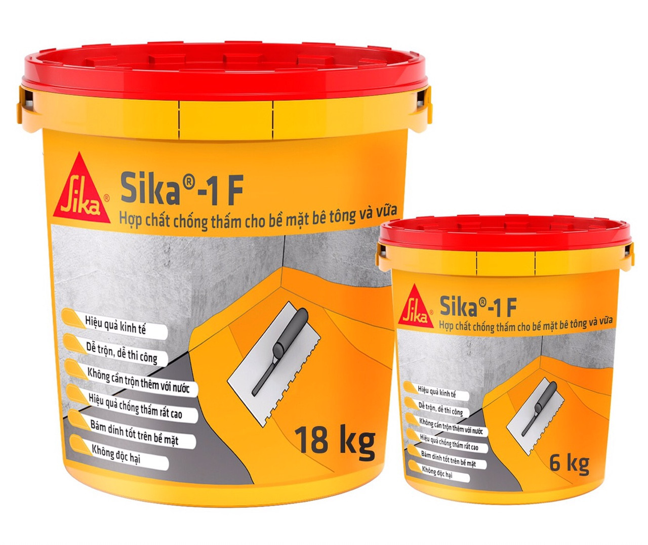 Sơn chống thấm Sika 1F pha xi măng