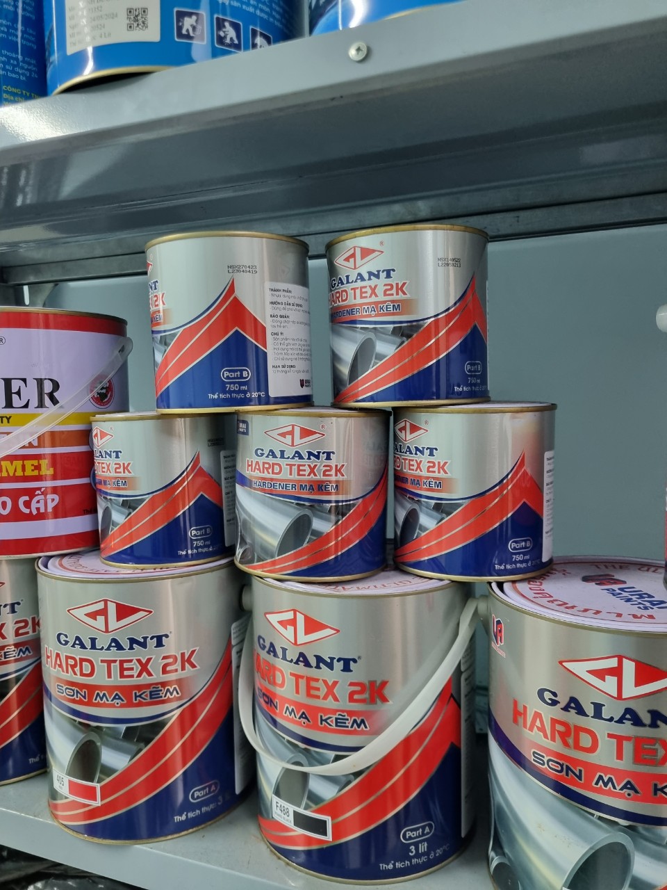 Sơn mạ kẽm 2K Galant hard tex chất lượng cao Sơn mạ kẽm 2K Galant hard tex chất lượng cao