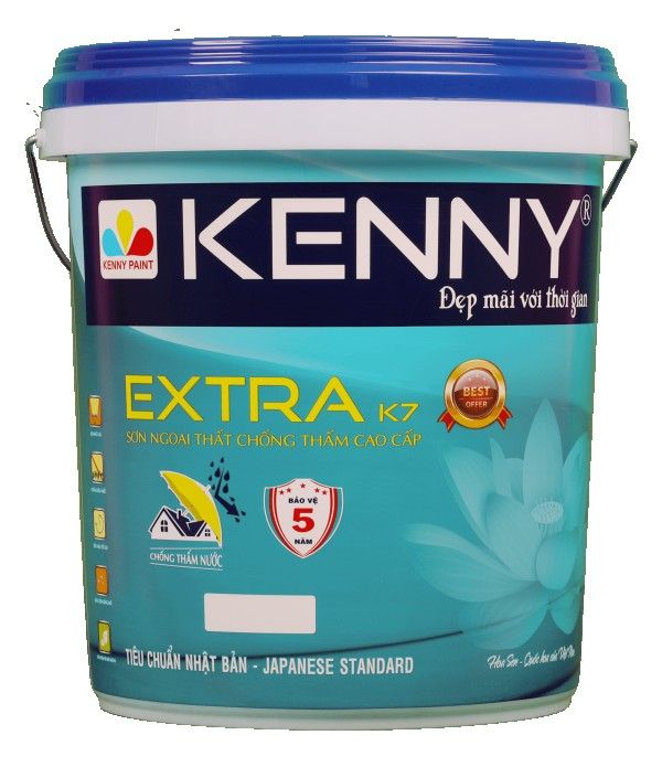 Sơn ngoại thất chống thấm Kenny Extra K7 Sơn ngoại thất chống thấm Kenny Extra K7