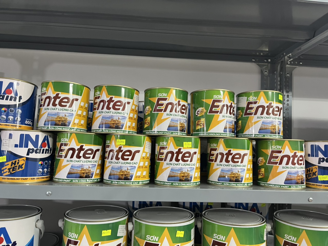 Sơn sắt thép Lina màu xám xingfa