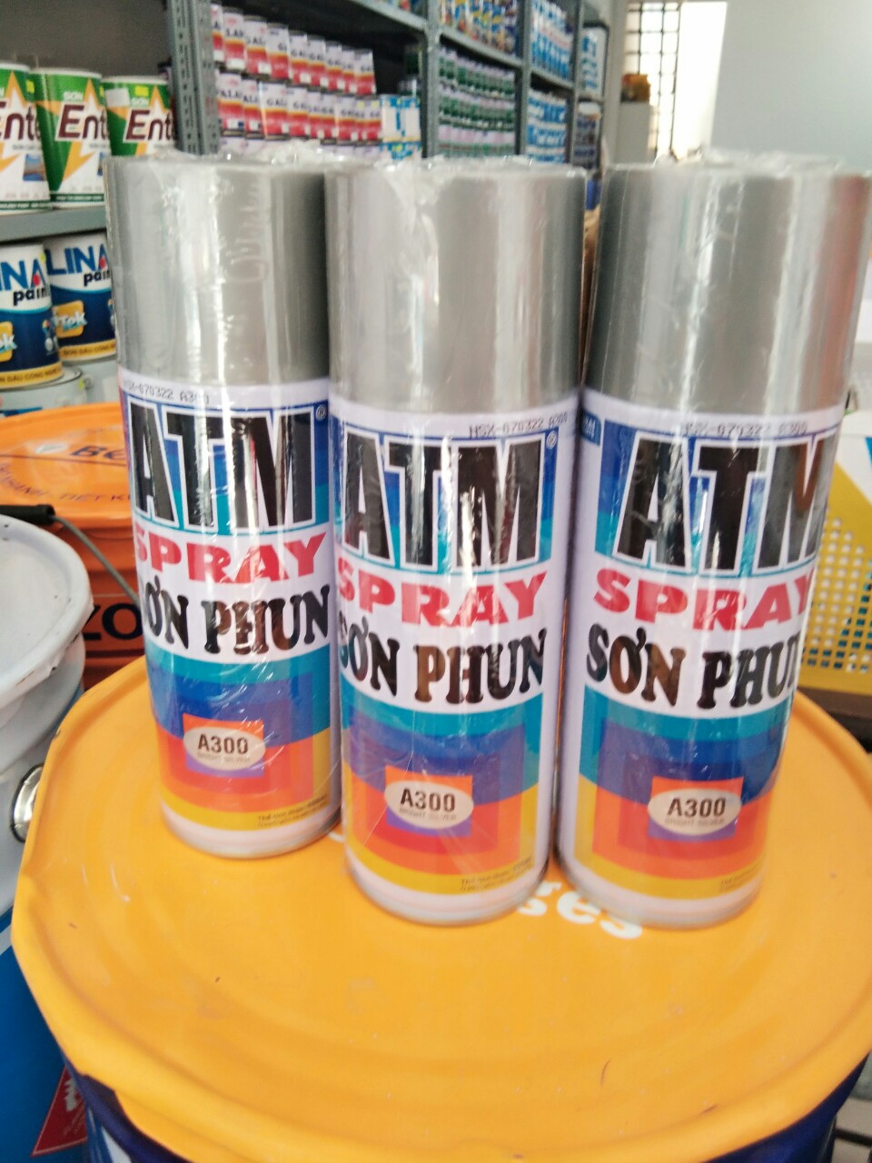 Sơn xịt ATM màu nhũ bạc A300