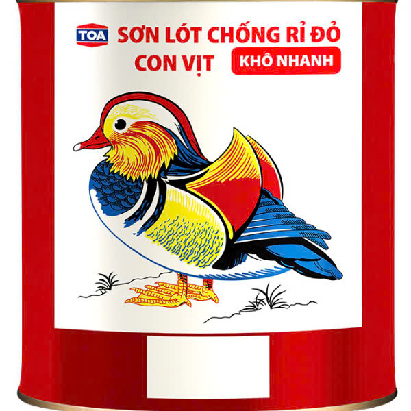 Sơn lót chống rỉ màu đỏ Con Vịt