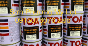 Ứng dụng sơn công nghiệp Toa màu đỏ 885 thực tế