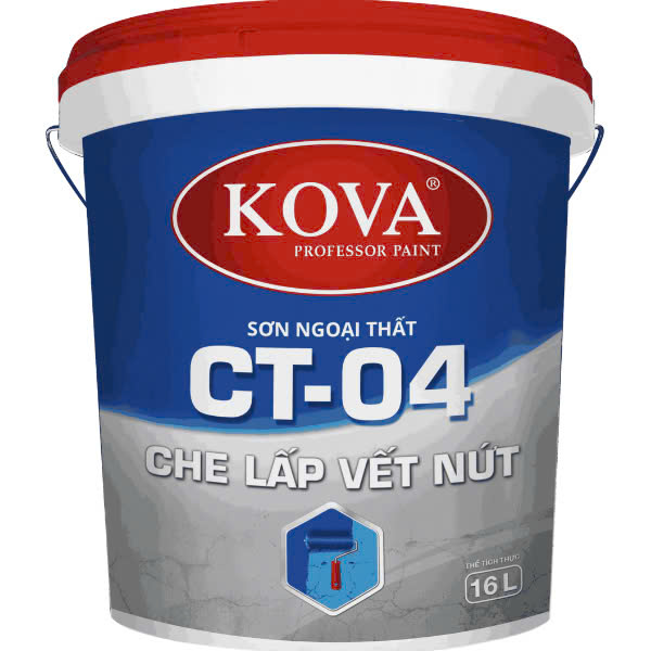 Sơn ngoại thất cao cấp KOVA CT-04 CHE LẤP VẾT NỨT
