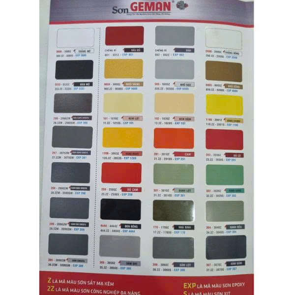 Sơn sắt thép German chất lượng, giá hợp lý Sơn sắt thép German chất lượng, giá hợp lý