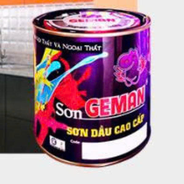 Sơn Dầu Bóng Cao Cấp Geman Màu Nhũ Bạc, Đồng, Trắng Bóng, Trắng Mờ 900gr