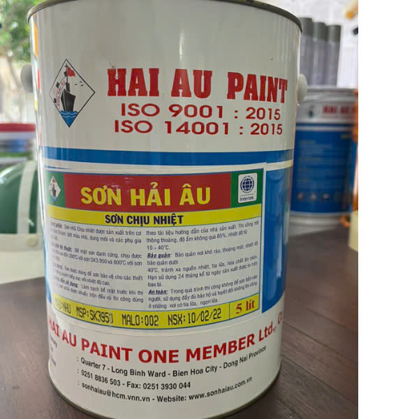 Hình ảnh Báo giá sơn chịu nhiệt Hải Âu 300 độ mới nhất