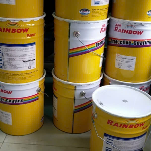 Hình ảnh Cung cấp sơn Rainbow 500°C màu đen giao nhanh