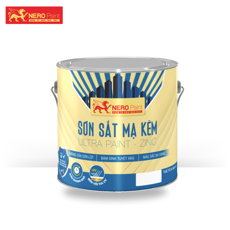 Hình ảnh Sơn Kẽm Nero Cho Máy Móc Kim Loại Chính Hãng, Giá Cạnh Tranh