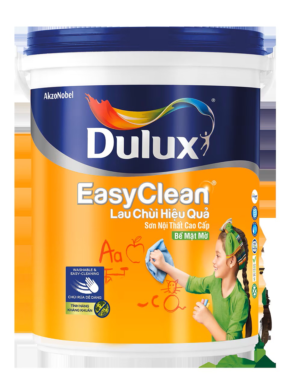 Sơn Nội Thất Dulux EasyClean Lau Chùi Hiệu Quả Bề Mặt Mờ 99A 1