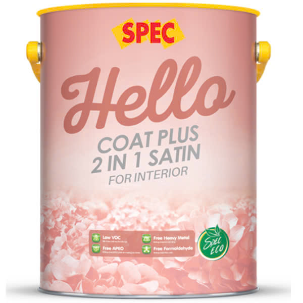 SPEC HELLO COAT PLUS 2 IN 1 SATIN FOR INTERIOR
