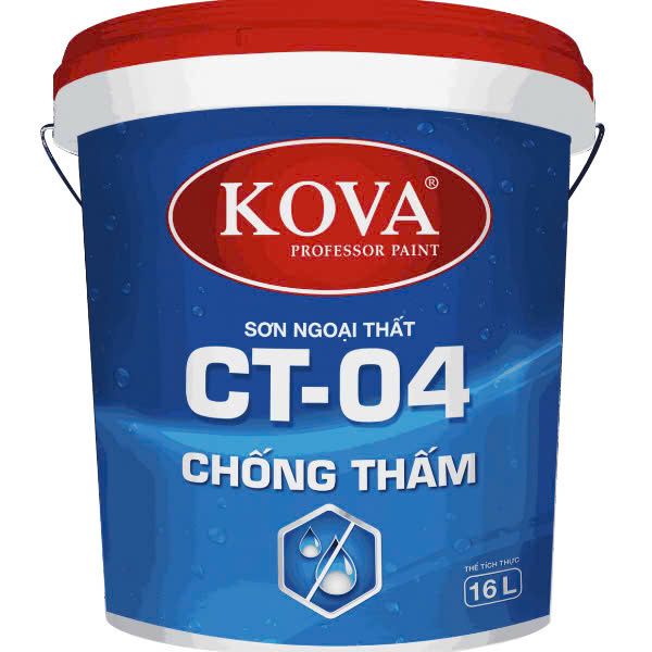 Sơn ngoại thất cao cấp KOVA CT-04 CHỐNG THẤM
