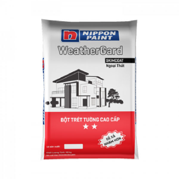 Bột trét Nippon Weathergard Skimcoat 40Kg