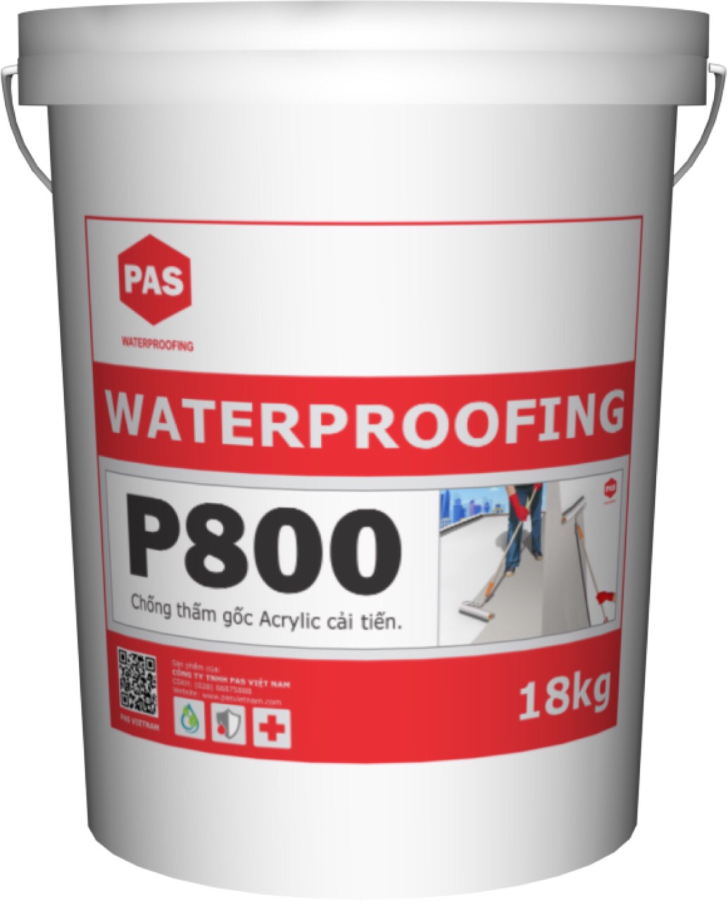 Chống thấm tường Pas P800