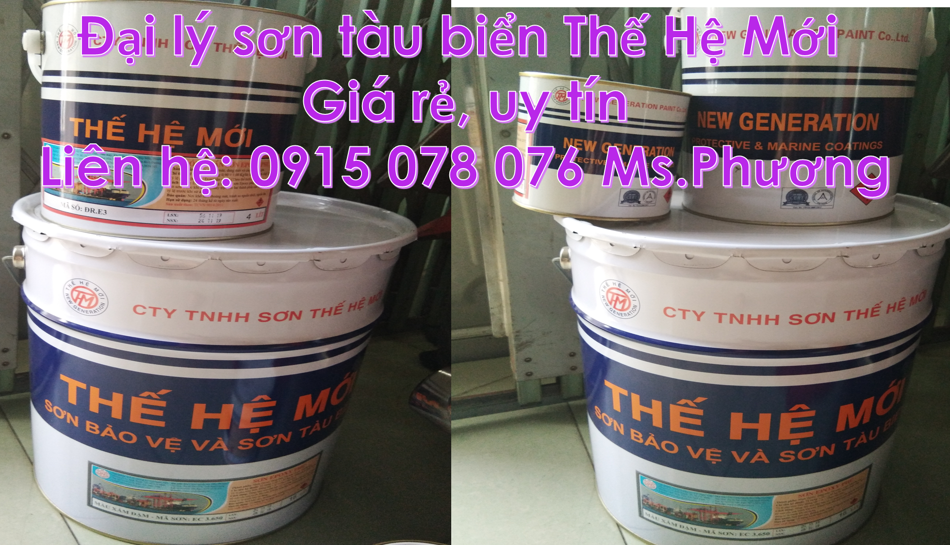 Đại lý cấp 1 sơn tàu biển Thê Hệ Mới tại HCM