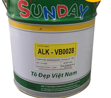Đại lý sơn dầu (sơn Alkyd) Sunday tại HCM