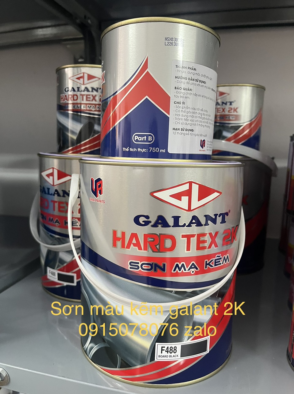 Sơn cho sắt mạ kẽm, inox hãng sơn galant không cần sơn lót
