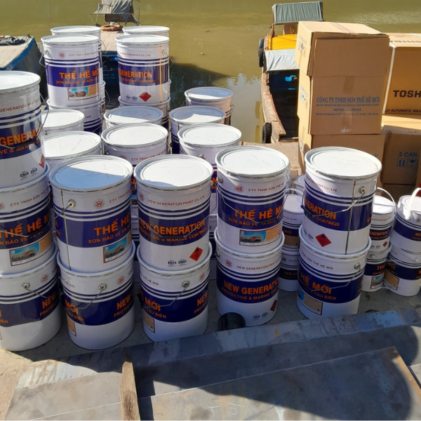 Hình ảnh Sơn kẽm Epoxy 2 Trong 1 Thế Hệ mới màu đỏ nâu EC1150