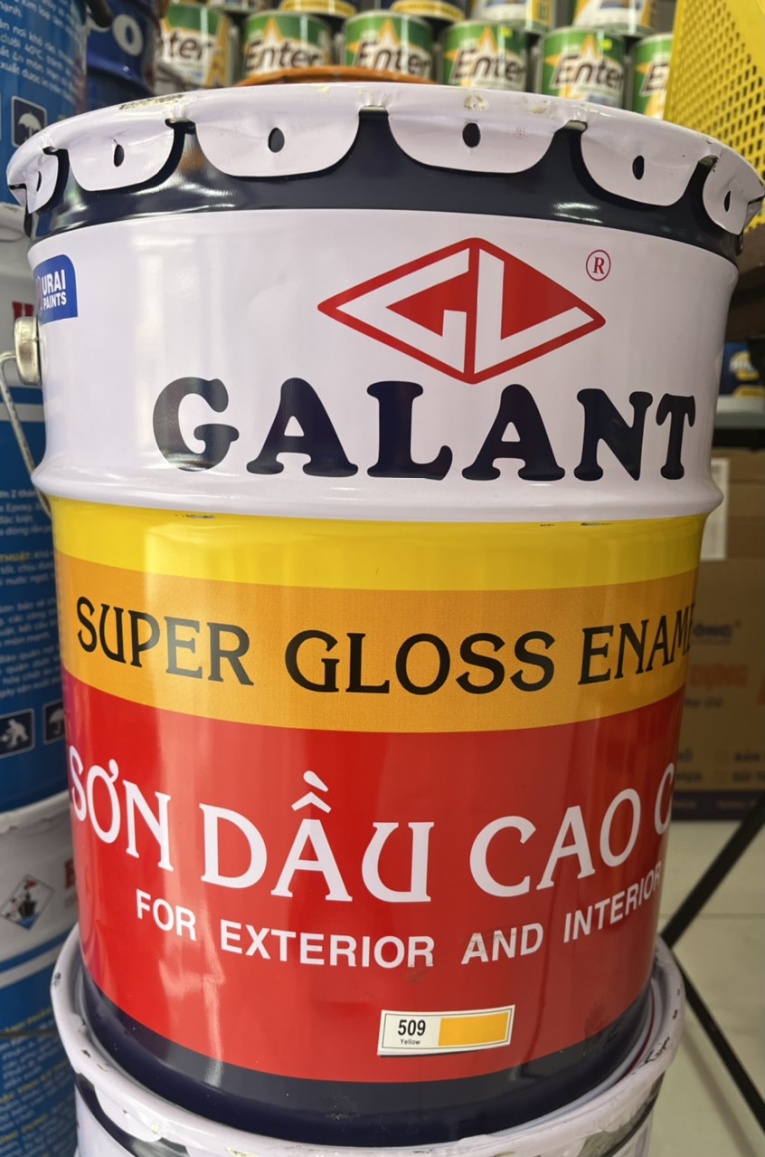 Sơn dầu Galant mã màu vàng nghệ 509 2 Sơn dầu Galant mã màu vàng nghệ 509 2