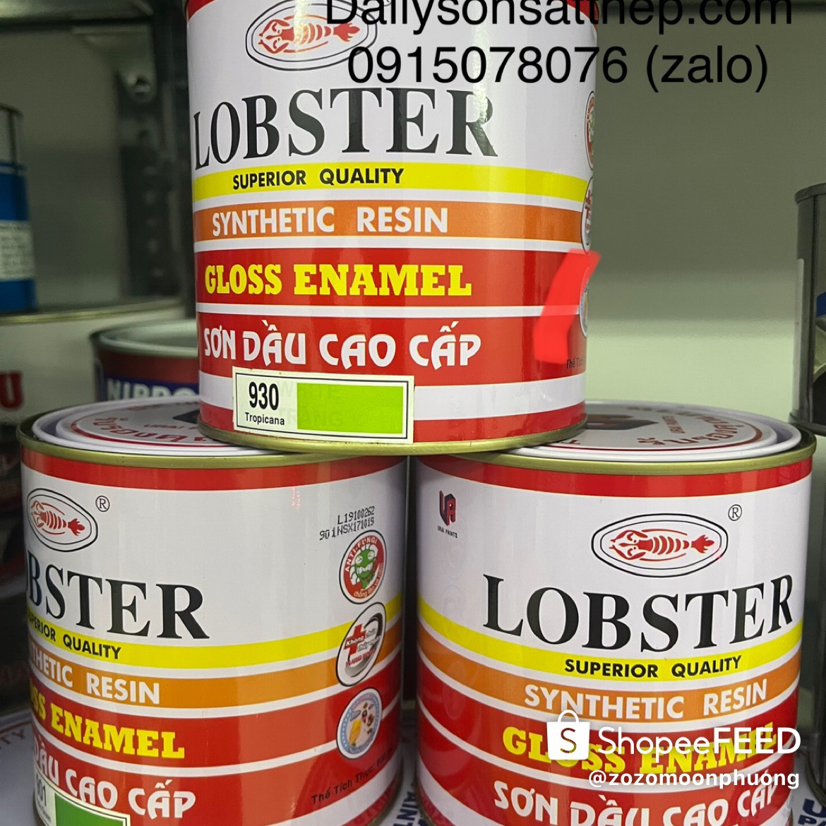 Hình ảnh Sơn dầu Lobster cao cấp mã màu 919 burn brown