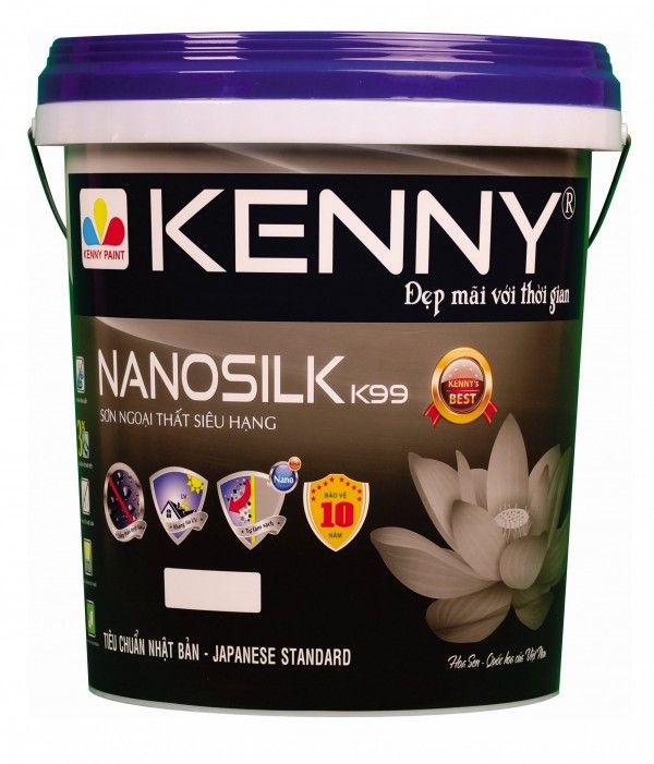 Sơn ngoại thất làm sạch Kenny Nanoshiel K99