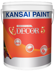 Sơn nội thất Kansai dễ lau chùi I Decor 5 (18L)