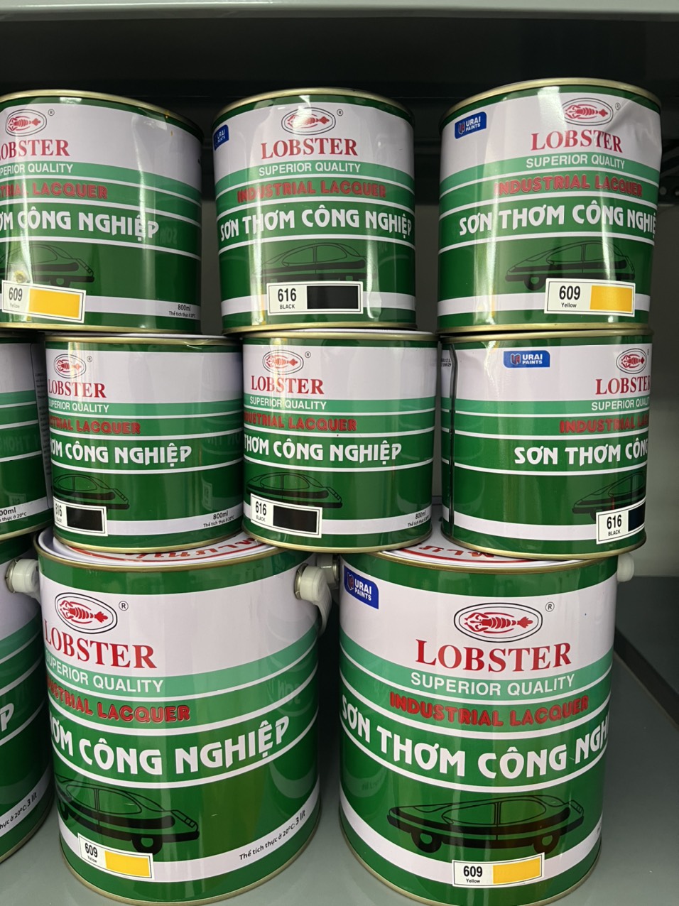 Sơn thơm công nghiệp Lobster màu xám 608 2